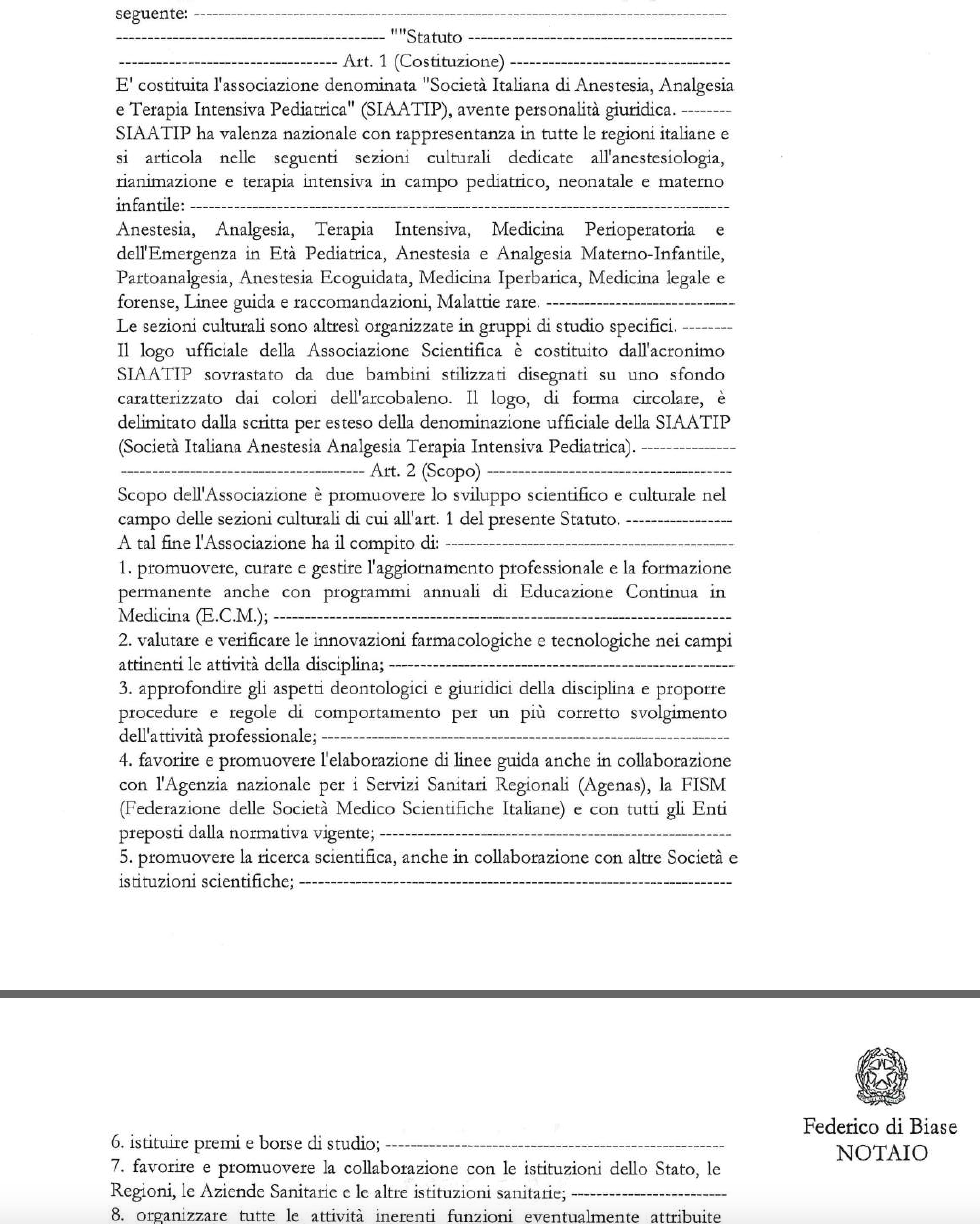 STATUTO